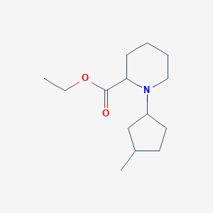 molecular formula C14H25NO2 B3850716 Ethyl 1-(3-methylcyclopentyl)piperidine-2-carboxylate 