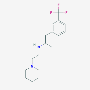 molecular formula C17H25F3N2 B3850863 N-(2-piperidin-1-ylethyl)-1-[3-(trifluoromethyl)phenyl]propan-2-amine 