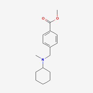 molecular formula C16H23NO2 B3850872 Methyl 4-[[cyclohexyl(methyl)amino]methyl]benzoate 