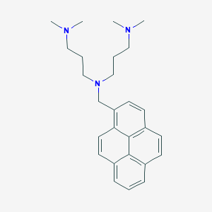 molecular formula C27H35N3 B3850953 N'-[3-(dimethylamino)propyl]-N,N-dimethyl-N'-(pyren-1-ylmethyl)propane-1,3-diamine 