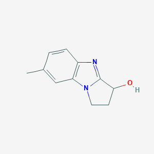 molecular formula C11H12N2O B038510 7-methyl-2,3-dihydro-1H-pyrrolo[1,2-a]benzimidazol-3-ol CAS No. 123567-31-7