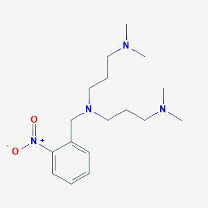 molecular formula C17H30N4O2 B3851016 N'-[3-(dimethylamino)propyl]-N,N-dimethyl-N'-[(2-nitrophenyl)methyl]propane-1,3-diamine 