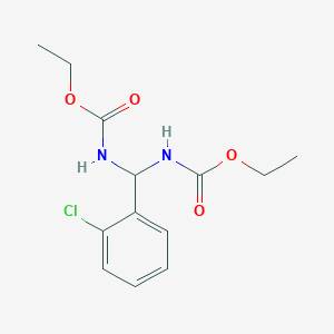 molecular formula C13H17ClN2O4 B385115 ethyl N-[(2-chlorophenyl)-(ethoxycarbonylamino)methyl]carbamate 