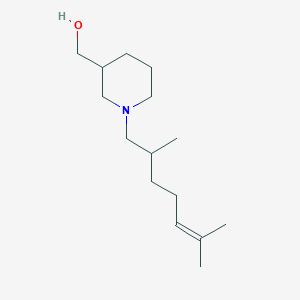 molecular formula C15H29NO B3851245 [1-(2,6-Dimethylhept-5-enyl)piperidin-3-yl]methanol 