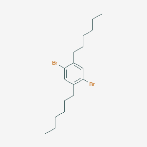 molecular formula C18H28Br2 B038513 1,4-Dibromo-2,5-dihexylbenzene CAS No. 117635-21-9