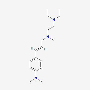 molecular formula C18H31N3 B3851311 N-[(E)-3-[4-(dimethylamino)phenyl]prop-2-enyl]-N',N'-diethyl-N-methylethane-1,2-diamine 