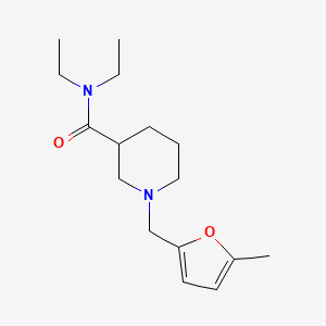 molecular formula C16H26N2O2 B3851327 N,N-diethyl-1-[(5-methylfuran-2-yl)methyl]piperidine-3-carboxamide 