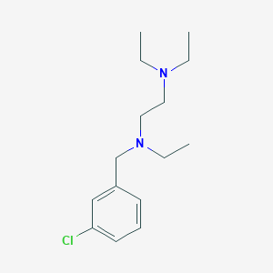 molecular formula C15H25ClN2 B3851421 N'-[(3-chlorophenyl)methyl]-N,N,N'-triethylethane-1,2-diamine 