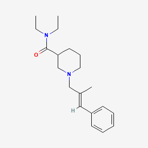 molecular formula C20H30N2O B3851429 N,N-diethyl-1-[(E)-2-methyl-3-phenylprop-2-enyl]piperidine-3-carboxamide 