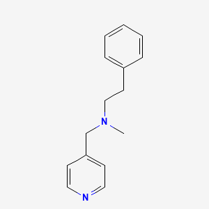 molecular formula C15H18N2 B3851542 N-methyl-2-phenyl-N-(pyridin-4-ylmethyl)ethanamine 