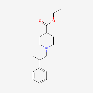 molecular formula C17H25NO2 B3851557 Ethyl 1-(2-phenylpropyl)piperidine-4-carboxylate 