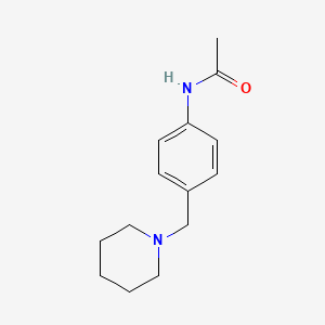 molecular formula C14H20N2O B3851586 N-[4-(piperidin-1-ylmethyl)phenyl]acetamide CAS No. 7509-68-4