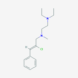 molecular formula C16H25ClN2 B3851616 N-[(Z)-2-chloro-3-phenylprop-2-enyl]-N',N'-diethyl-N-methylethane-1,2-diamine 