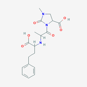 3-(2-(N-(1-Carboxy-3-phenylpropyl)amino)propionyl)-1-methyl-2-oxoimidazolidine-4-carboxylic acid