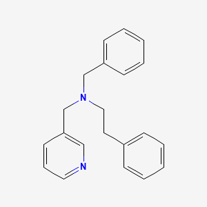molecular formula C21H22N2 B3851702 N-benzyl-2-phenyl-N-(pyridin-3-ylmethyl)ethanamine 