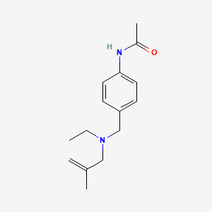 molecular formula C15H22N2O B3851833 N-[4-[[ethyl(2-methylprop-2-enyl)amino]methyl]phenyl]acetamide 