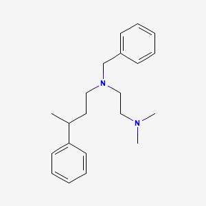 molecular formula C21H30N2 B3852423 N'-benzyl-N,N-dimethyl-N'-(3-phenylbutyl)ethane-1,2-diamine 