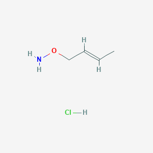 molecular formula C4H10ClNO B038527 O-But-2-enyl-hydroxylamine hydrochloride CAS No. 113211-42-0