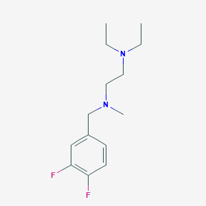molecular formula C14H22F2N2 B3852821 N-[(3,4-difluorophenyl)methyl]-N',N'-diethyl-N-methylethane-1,2-diamine 