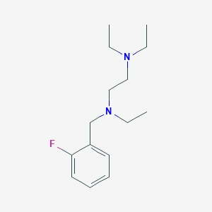 molecular formula C15H25FN2 B3852858 N,N,N'-triethyl-N'-[(2-fluorophenyl)methyl]ethane-1,2-diamine 