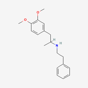 molecular formula C19H25NO2 B3852893 1-(3,4-dimethoxyphenyl)-N-(2-phenylethyl)propan-2-amine 