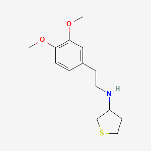 molecular formula C14H21NO2S B3852904 N-[2-(3,4-dimethoxyphenyl)ethyl]thiolan-3-amine 