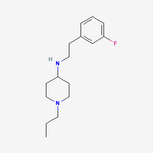 molecular formula C16H25FN2 B3853194 N-[2-(3-fluorophenyl)ethyl]-1-propylpiperidin-4-amine 