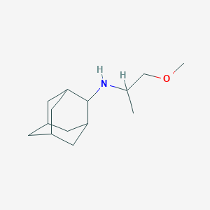 molecular formula C14H25NO B3853232 N-(1-methoxypropan-2-yl)adamantan-2-amine 