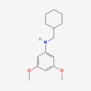 molecular formula C15H23NO2 B3853258 N-(cyclohexylmethyl)-3,5-dimethoxyaniline 