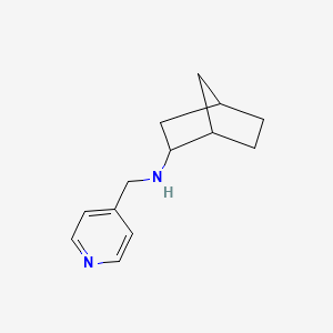 molecular formula C13H18N2 B3853286 N-(pyridin-4-ylmethyl)bicyclo[2.2.1]heptan-2-amine 