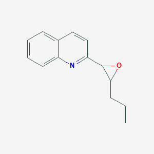 molecular formula C14H15NO B038533 1,2-Epoxy-1-(2-quinolyl)pentane CAS No. 124779-43-7