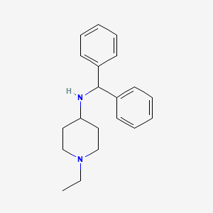 molecular formula C20H26N2 B3853306 N-benzhydryl-1-ethylpiperidin-4-amine 