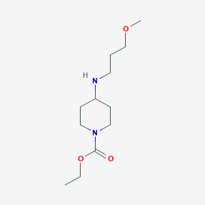molecular formula C12H24N2O3 B3853316 ethyl 4-(3-methoxypropylamino)piperidine-1-carboxylate 