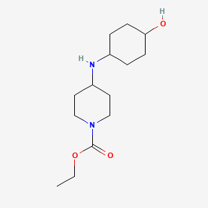 molecular formula C14H26N2O3 B3853526 Ethyl 4-[(4-hydroxycyclohexyl)amino]piperidine-1-carboxylate 