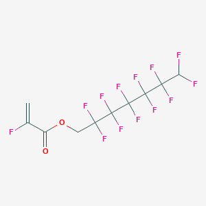 molecular formula C10H5F13O2 B038536 2,2,3,3,4,4,5,5,6,6,7,7-Dodecafluoroheptyl 2-fluoroprop-2-enoate CAS No. 119986-76-4