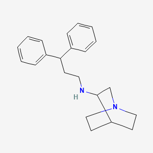 molecular formula C22H28N2 B3853611 N-(3,3-diphenylpropyl)-1-azabicyclo[2.2.2]octan-3-amine 