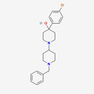 molecular formula C23H29BrN2O B3853634 1-(1-Benzylpiperidin-4-yl)-4-(4-bromophenyl)piperidin-4-ol 
