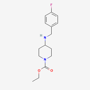 molecular formula C15H21FN2O2 B3853668 ethyl 4-[(4-fluorobenzyl)amino]-1-piperidinecarboxylate 