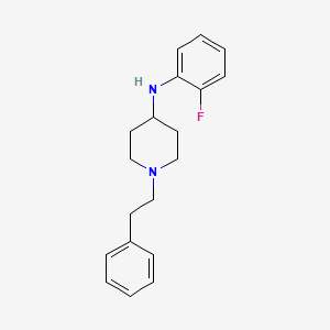 molecular formula C19H23FN2 B3853857 N-(2-fluorophenyl)-1-(2-phenylethyl)piperidin-4-amine CAS No. 864422-91-3