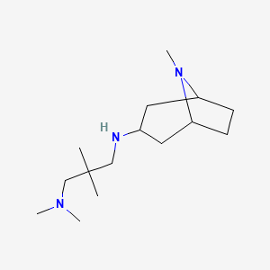 molecular formula C15H31N3 B3853944 N,N,2,2-tetramethyl-N'-(8-methyl-8-azabicyclo[3.2.1]octan-3-yl)propane-1,3-diamine 