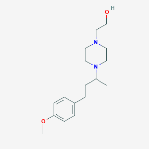 molecular formula C17H28N2O2 B3853965 2-[4-[4-(4-Methoxyphenyl)butan-2-yl]piperazin-1-yl]ethanol 