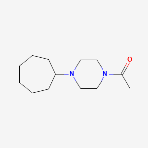 molecular formula C13H24N2O B3853969 1-(4-cycloheptylpiperazin-1-yl)ethanone 