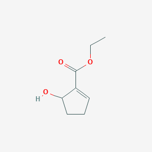 molecular formula C8H12O3 B038540 Ethyl 5-hydroxycyclopent-1-enecarboxylate CAS No. 115401-40-6