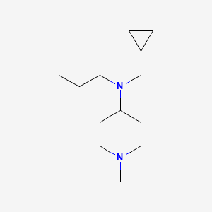 molecular formula C13H26N2 B3854046 N-(cyclopropylmethyl)-1-methyl-N-propylpiperidin-4-amine 