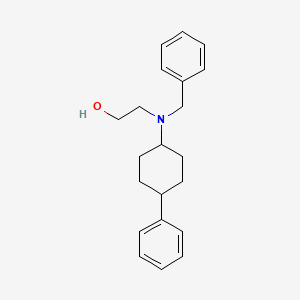 molecular formula C21H27NO B3854093 2-[Benzyl-(4-phenylcyclohexyl)amino]ethanol 