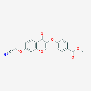 molecular formula C19H13NO6 B385413 Methyl 4-[7-(cyanomethoxy)-4-oxochromen-3-yl]oxybenzoate CAS No. 637747-90-1
