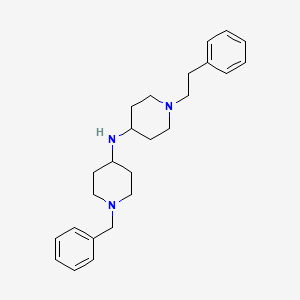 molecular formula C25H35N3 B3854192 N-(1-benzylpiperidin-4-yl)-1-(2-phenylethyl)piperidin-4-amine 