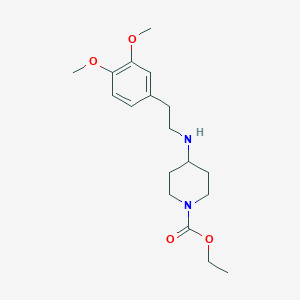 molecular formula C18H28N2O4 B3854194 Ethyl 4-[2-(3,4-dimethoxyphenyl)ethylamino]piperidine-1-carboxylate 