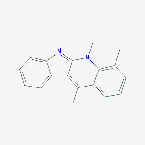molecular formula C18H16N2 B038542 4,5,11-Trimethyl-5H-quinindoline CAS No. 125157-97-3