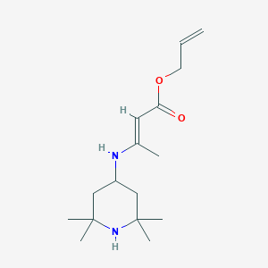 molecular formula C16H28N2O2 B3854250 allyl 3-[(2,2,6,6-tetramethyl-4-piperidinyl)amino]-2-butenoate 